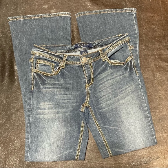 Earl Jeans mid rise boot cut flare denims Vintage 90s Y2K fashion size 9 GUC - Picture 13 of 14
